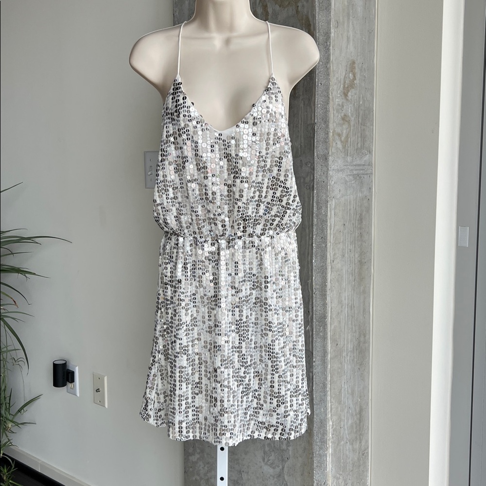 Zara Sequin Dress - Silver